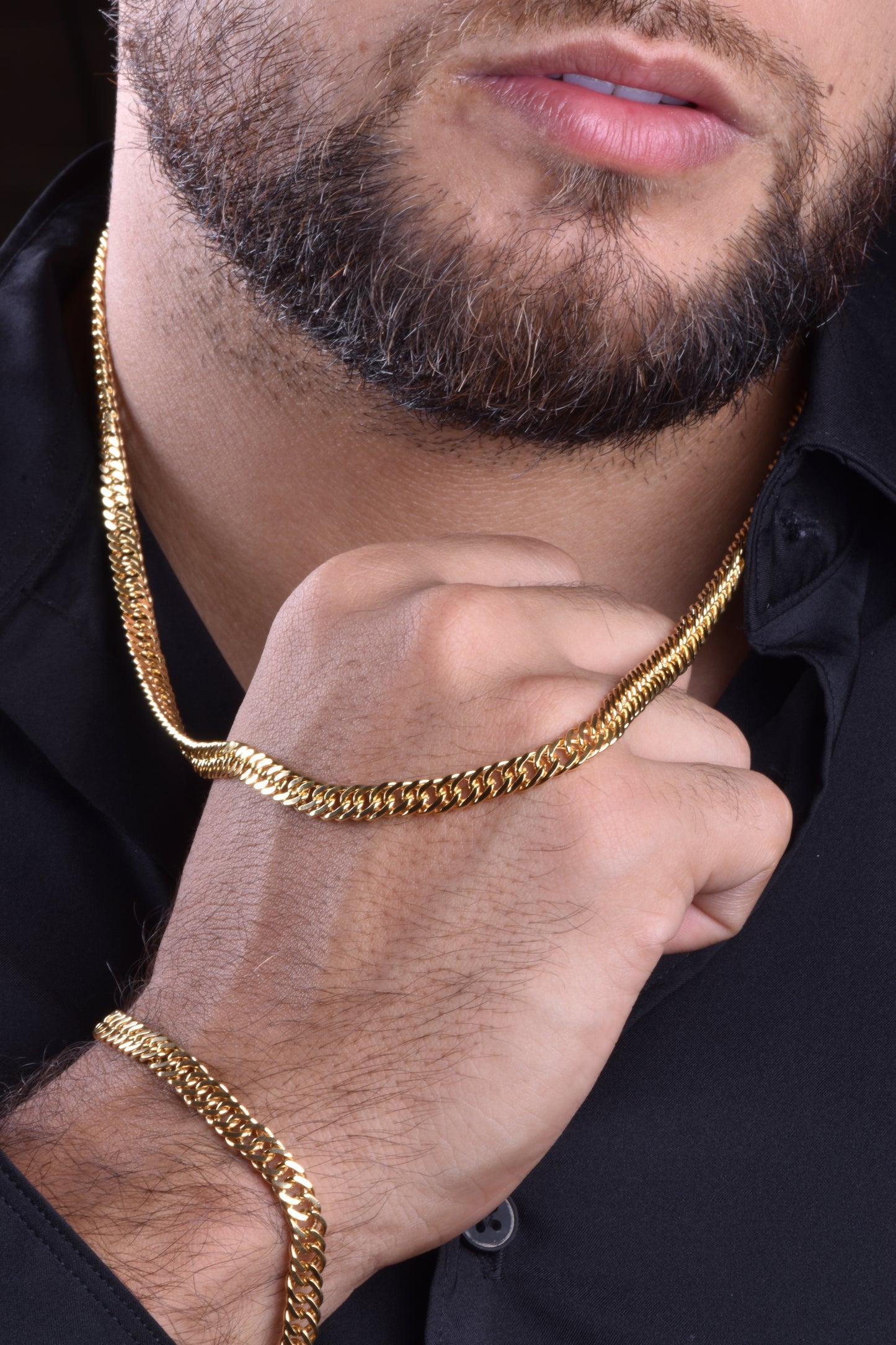 Cadena Cubana Continua + Pulsera