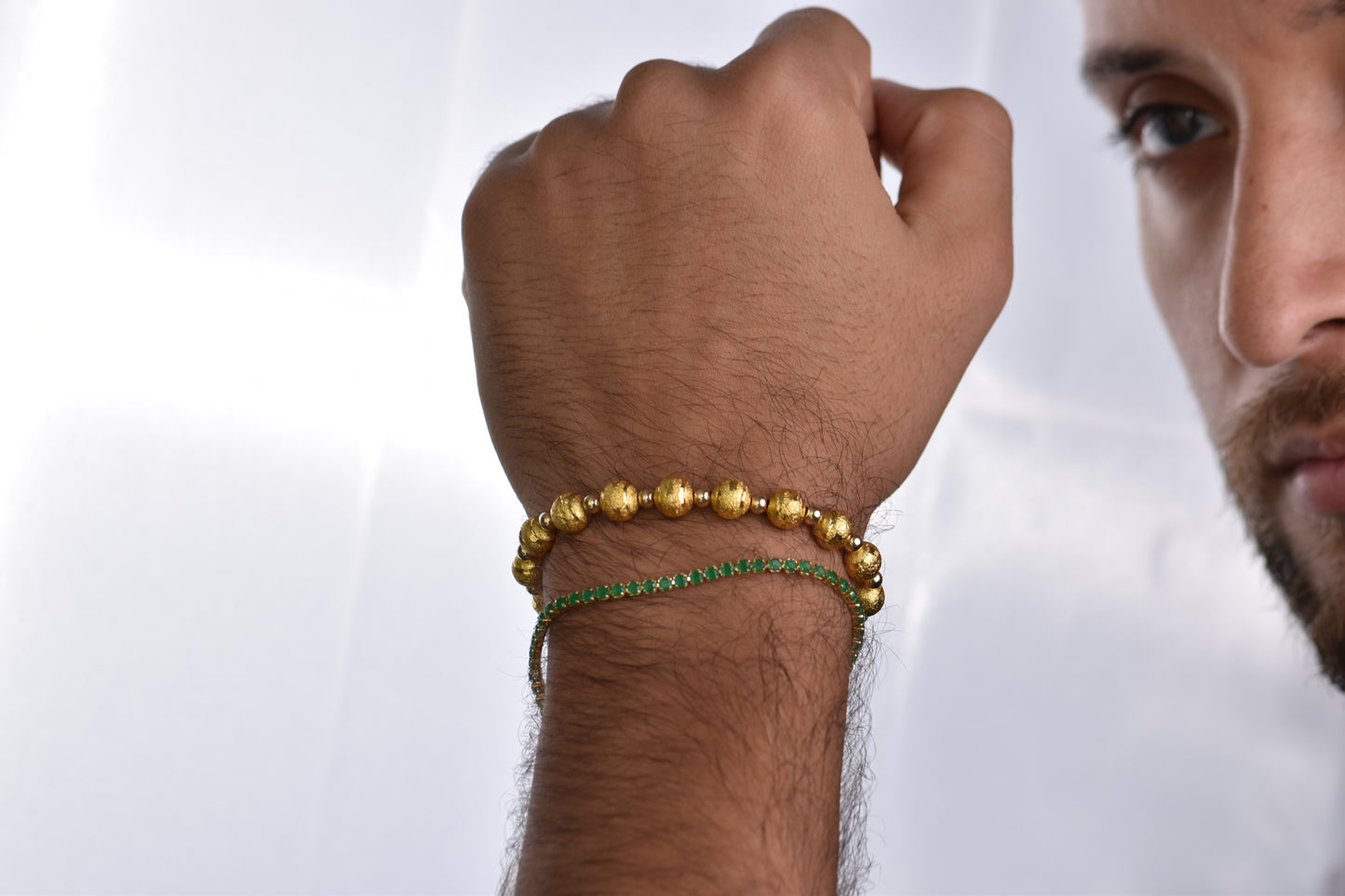 Combo Pulsera Balín Diamantada y Tenis