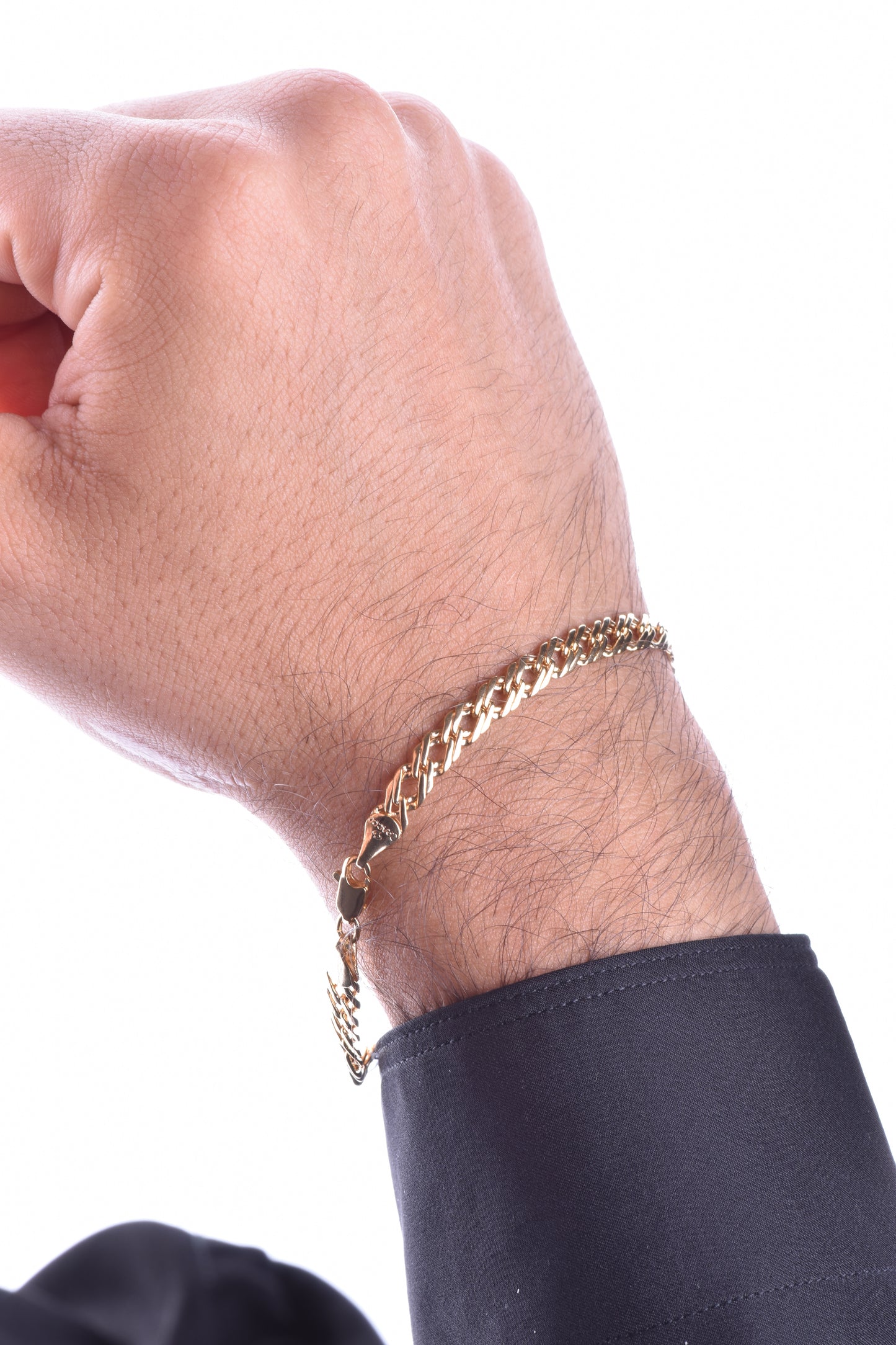 Cadena Cubana Cruzada + Pulsera