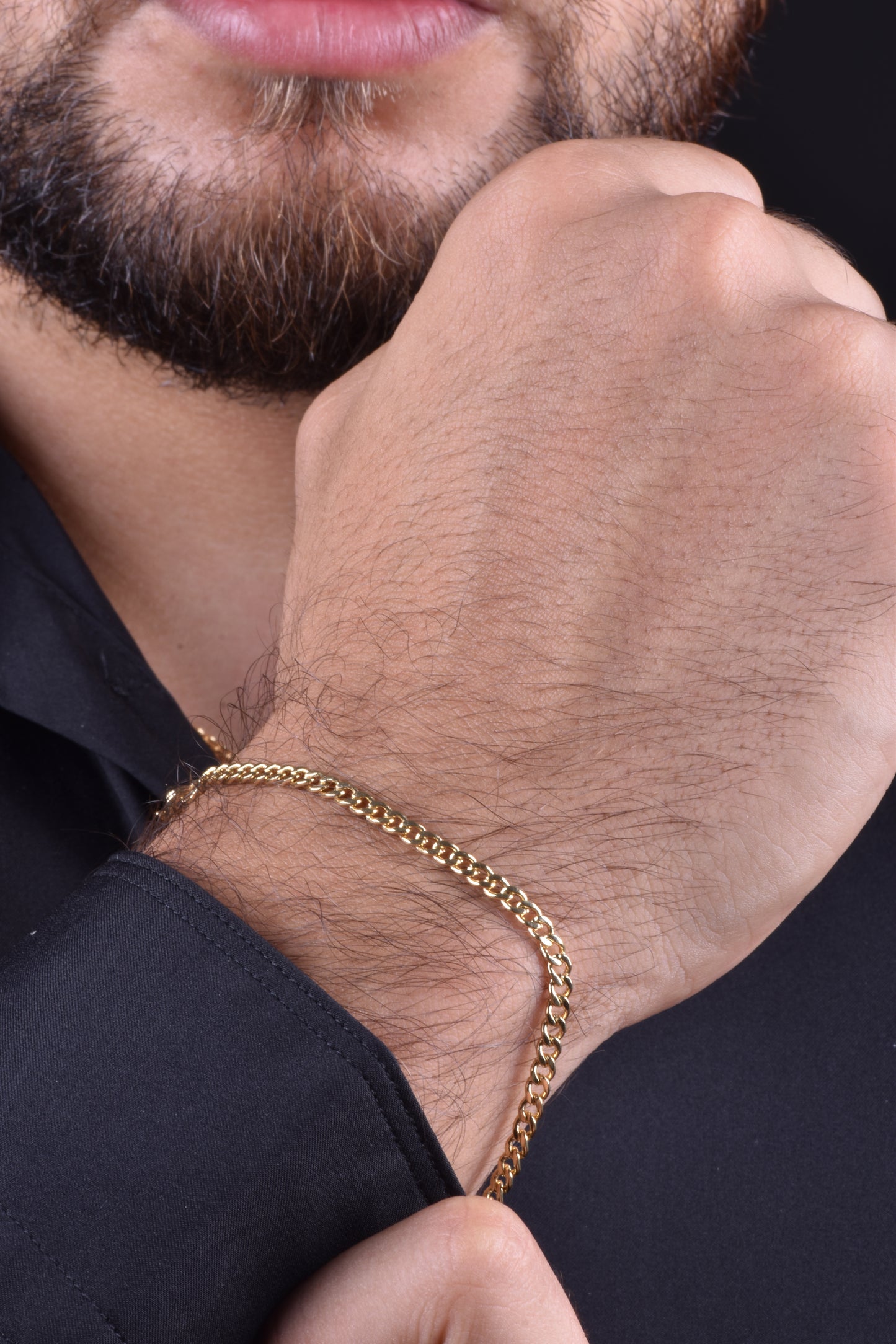 Combo Cadena Cubana y Pulsera