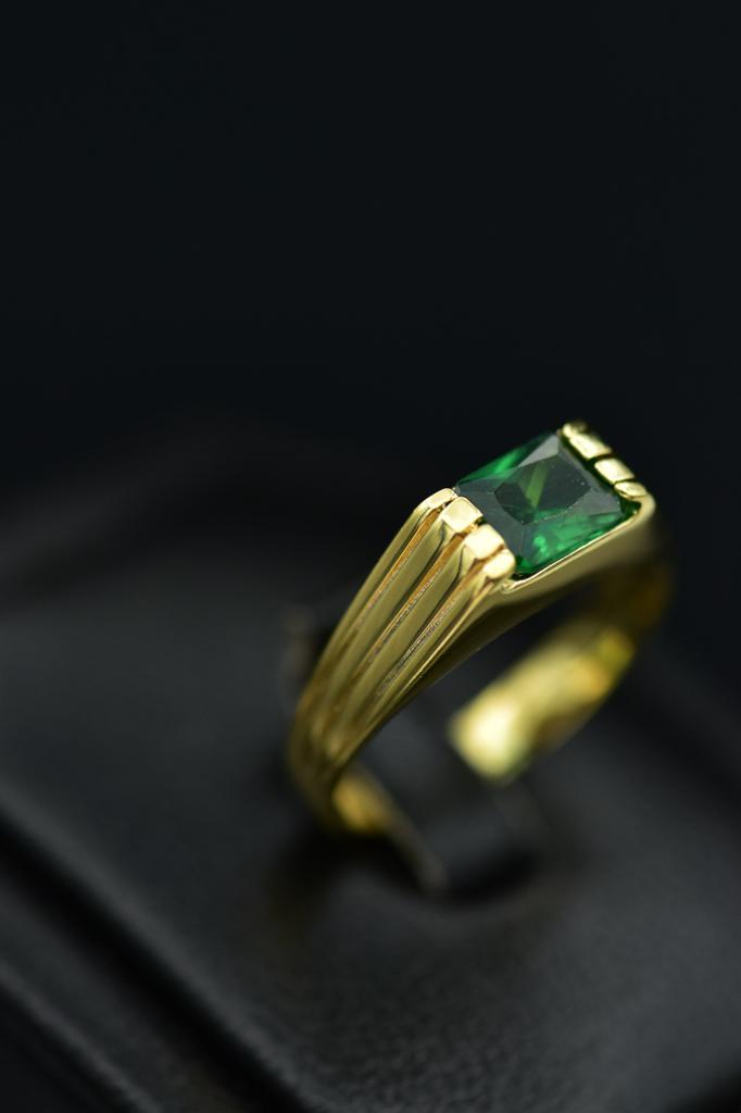 ANILLO PIEDRA ROJA O VERDE