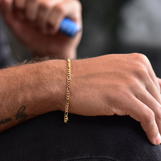Cadena 3x1 3mm 65cm + Colgante Rostro + Pulsera Gratis