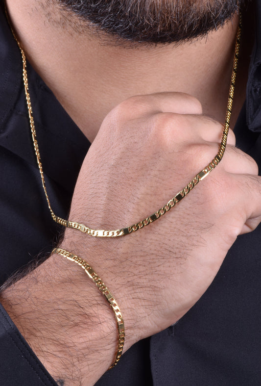Cadena Escalera Cubana+ Pulsera