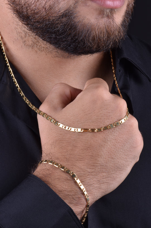 Cadena Escalera Plana+ Pulsera