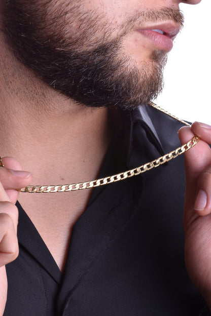 Cadena Cubana Diamantada + Pulsera