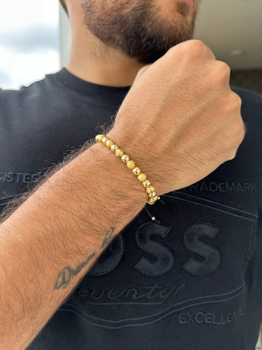 Pulsera Balín Diamantada y Liso #6
