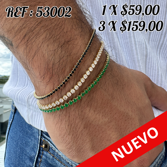 Pulsera Tenis Con Circones X CADA PULSERA